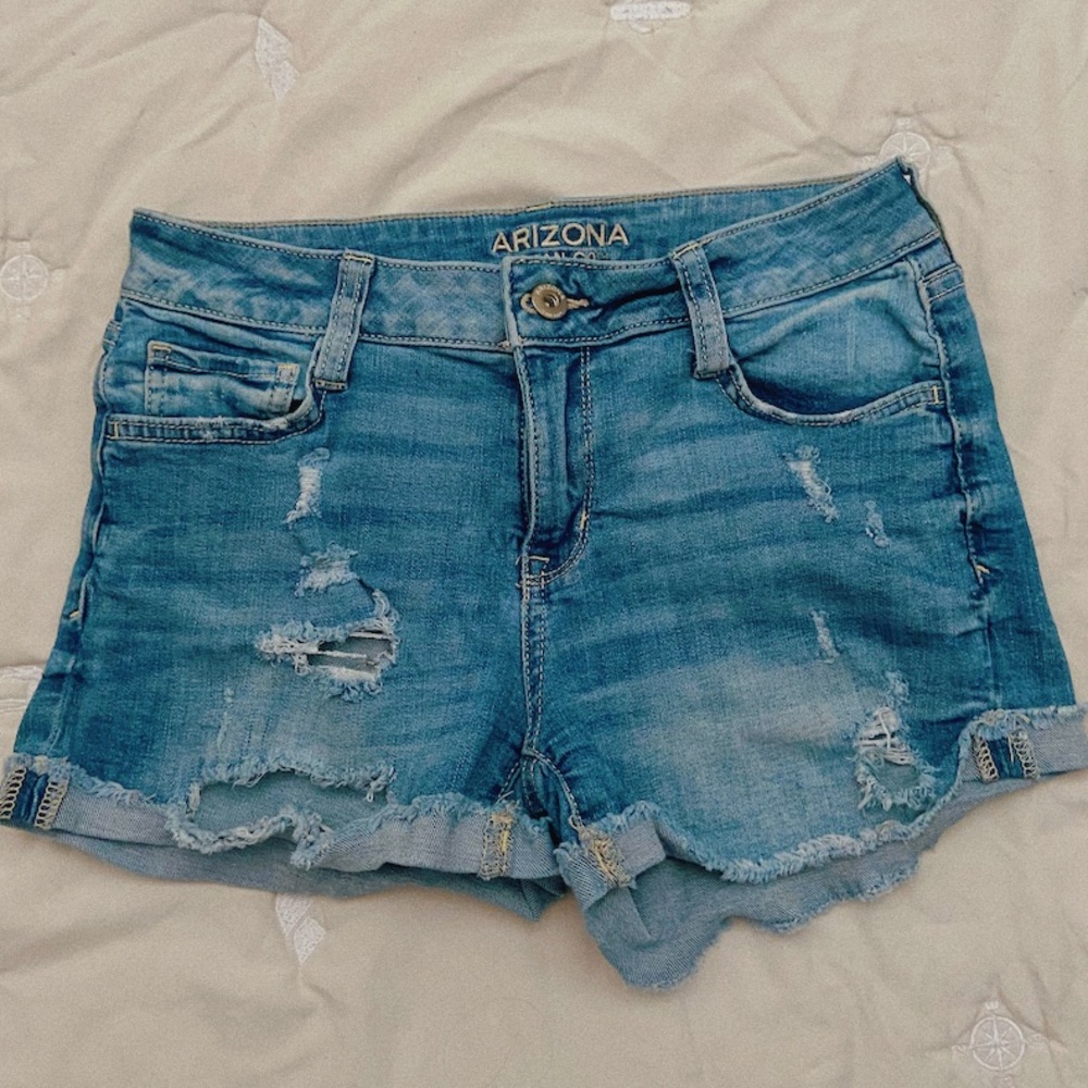 Arizona Jean Co. Ripped Jean Shorts
